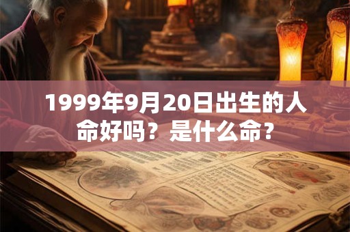 1999年9月20日出生的人命好吗？是什么命？