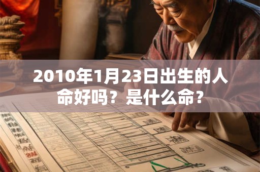 2010年1月23日出生的人命好吗？是什么命？