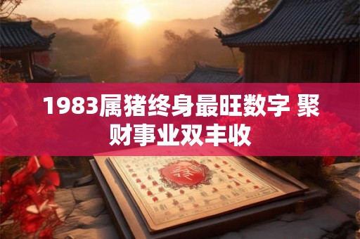 1983属猪终身最旺数字 聚财事业双丰收