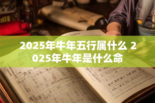 2025年牛年五行属什么 2025年牛年是什么命