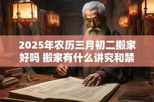 2025年农历三月初二搬家好吗 搬家有什么讲究和禁忌