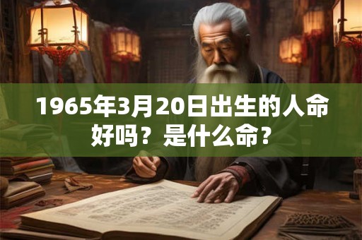 1965年3月20日出生的人命好吗？是什么命？