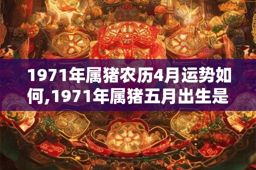 1971年属猪农历4月运势如何,1971年属猪五月出生是什么命