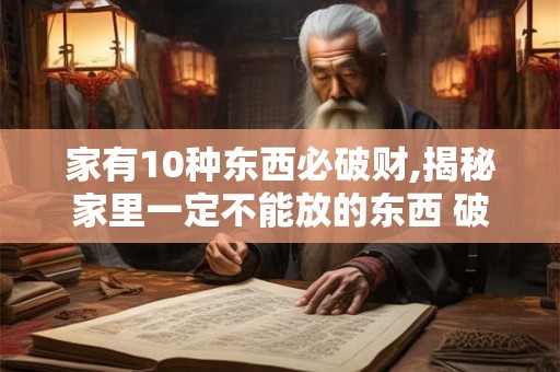 家有10种东西必破财,揭秘家里一定不能放的东西 破财又不安全