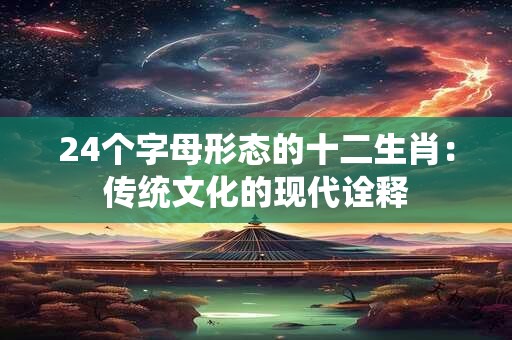 24个字母形态的十二生肖：传统文化的现代诠释
