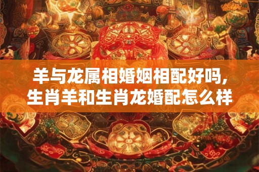 羊与龙属相婚姻相配好吗,生肖羊和生肖龙婚配怎么样