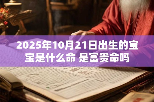 2025年10月21日出生的宝宝是什么命 是富贵命吗