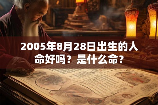 2005年8月28日出生的人命好吗？是什么命？