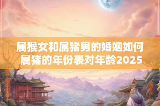 属猴女和属猪男的婚姻如何 属猪的年份表对年龄2025年
