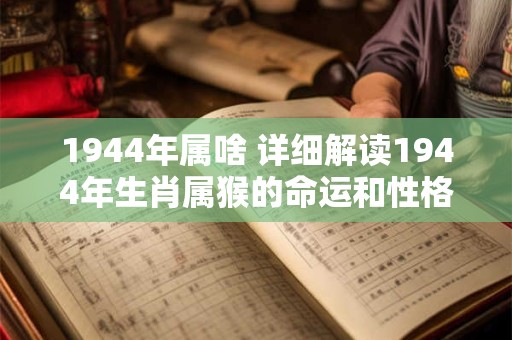 1944年属啥 详细解读1944年生肖属猴的命运和性格特点