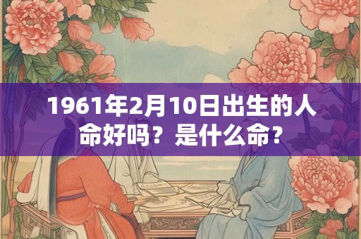1961年2月10日出生的人命好吗？是什么命？