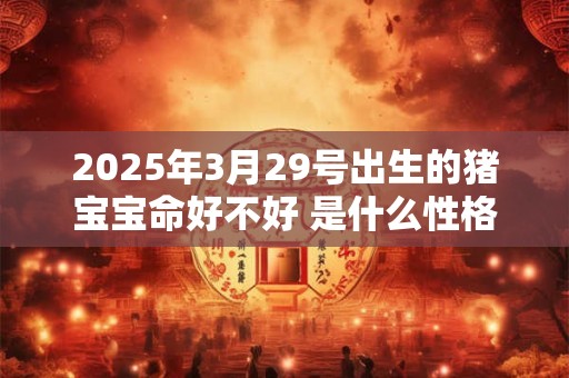 2025年3月29号出生的猪宝宝命好不好 是什么性格