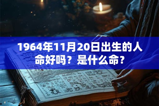 1964年11月20日出生的人命好吗？是什么命？