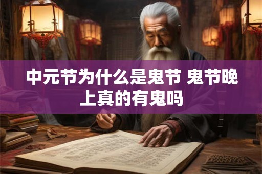 中元节为什么是鬼节 鬼节晚上真的有鬼吗