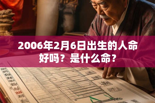 2006年2月6日出生的人命好吗？是什么命？