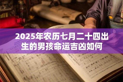 2025年农历七月二十四出生的男孩命运吉凶如何