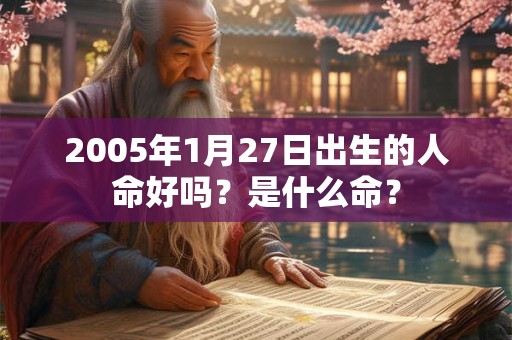 2005年1月27日出生的人命好吗？是什么命？