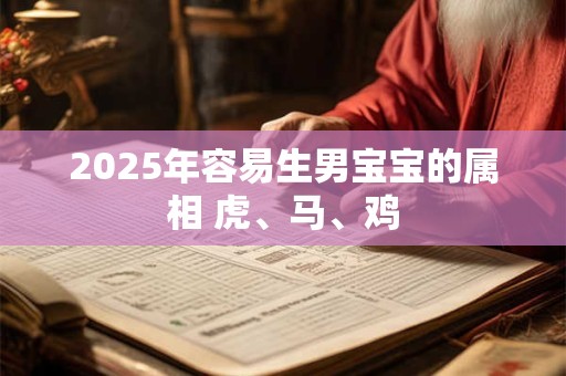 2025年容易生男宝宝的属相 虎、马、鸡