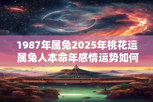 1987年属兔2025年桃花运 属兔人本命年感情运势如何