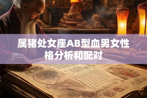 属猪处女座AB型血男女性格分析和配对