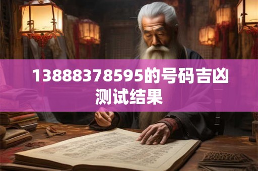 13888378595的号码吉凶测试结果