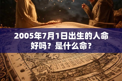 2005年7月1日出生的人命好吗？是什么命？