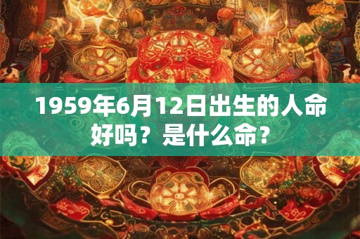 1959年6月12日出生的人命好吗？是什么命？