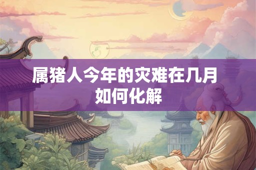 属猪人今年的灾难在几月 如何化解