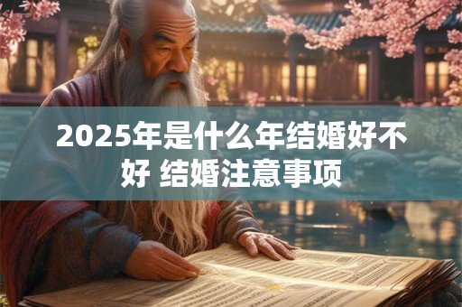 2025年是什么年结婚好不好 结婚注意事项