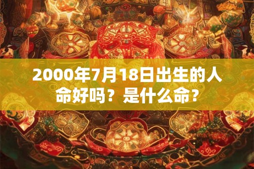 2000年7月18日出生的人命好吗？是什么命？