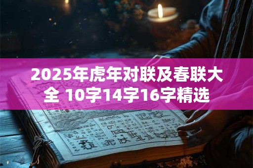 2025年虎年对联及春联大全 10字14字16字精选