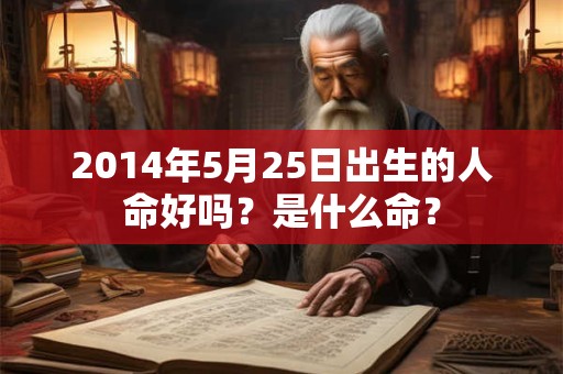 2014年5月25日出生的人命好吗？是什么命？