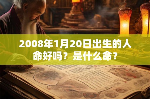 2008年1月20日出生的人命好吗？是什么命？