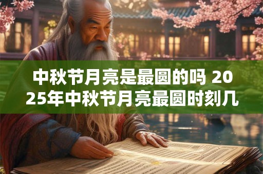 中秋节月亮是最圆的吗 2025年中秋节月亮最圆时刻几点