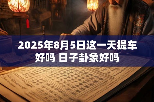 2025年8月5日这一天提车好吗 日子卦象好吗
