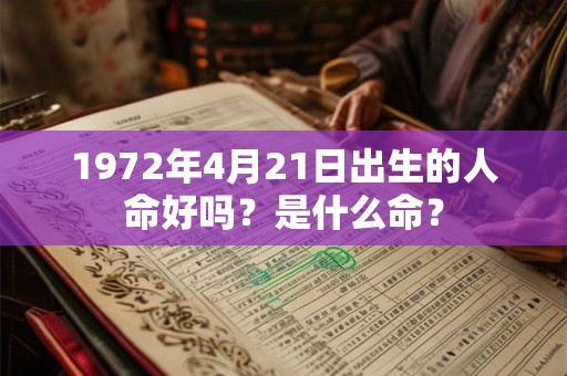 1972年4月21日出生的人命好吗？是什么命？