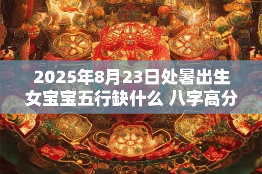 2025年8月23日处暑出生女宝宝五行缺什么 八字高分起名字