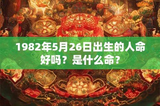 1982年5月26日出生的人命好吗？是什么命？