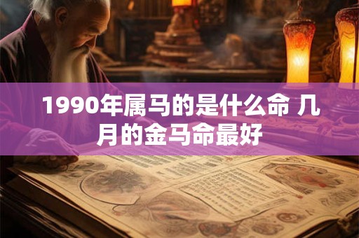 1990年属马的是什么命 几月的金马命最好