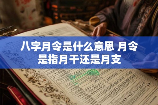 八字月令是什么意思 月令是指月干还是月支