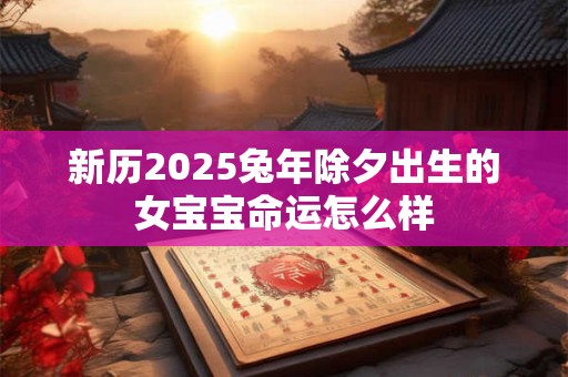 新历2025兔年除夕出生的女宝宝命运怎么样
