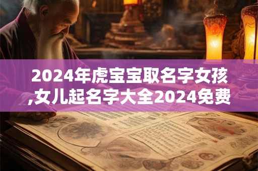 2024年虎宝宝取名字女孩,女儿起名字大全2024免费