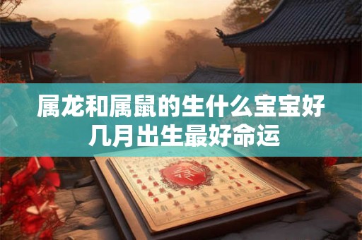 属龙和属鼠的生什么宝宝好 几月出生最好命运