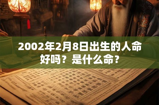 2002年2月8日出生的人命好吗？是什么命？