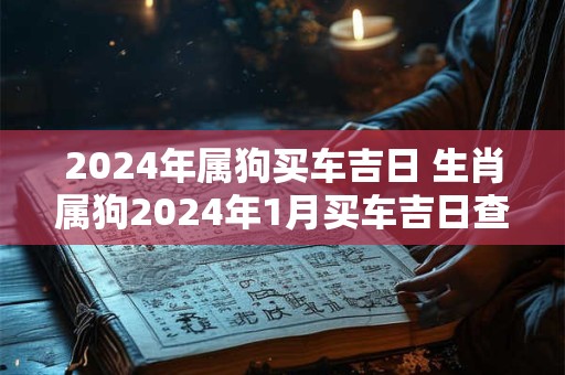 2024年属狗买车吉日 生肖属狗2024年1月买车吉日查询