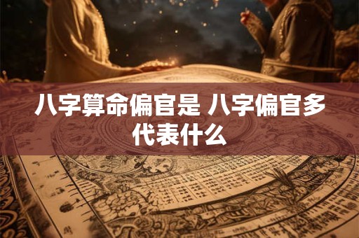 八字算命偏官是 八字偏官多代表什么
