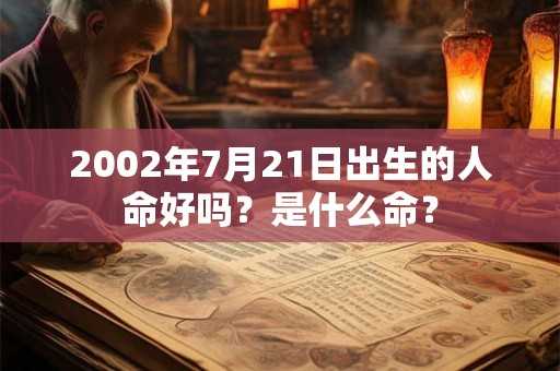 2002年7月21日出生的人命好吗？是什么命？