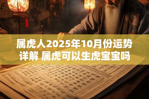 属虎人2025年10月份运势详解 属虎可以生虎宝宝吗