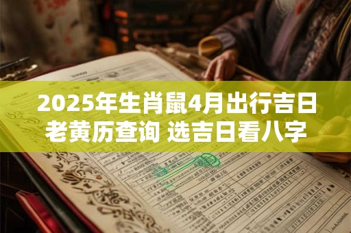 2025年生肖鼠4月出行吉日老黄历查询 选吉日看八字