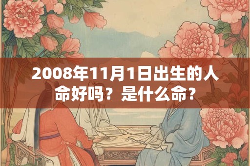 2008年11月1日出生的人命好吗？是什么命？